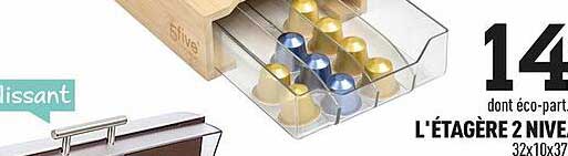 l'étagère 2  niveaux