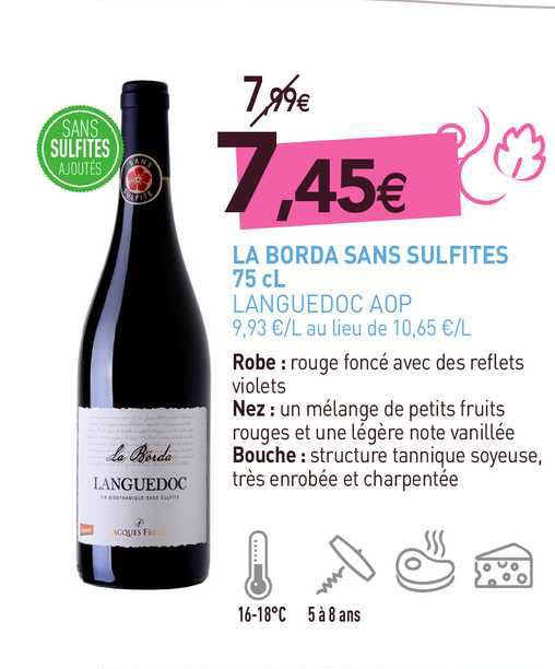 la borda sans sulfites - languedoc aop