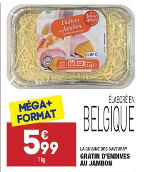 la cuisine des saveurs gratin d'endives au jambon