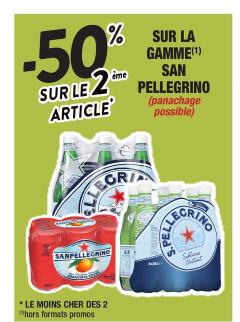 la gamme san pellegrino
