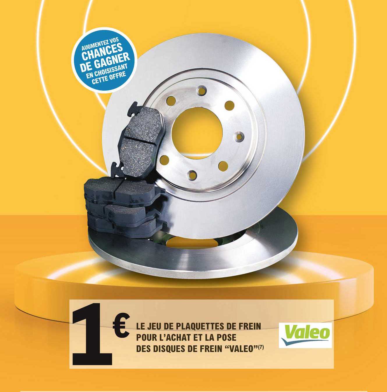 le jeu de plaquettes de frein pour l'achat et la pose des disques de frein "valeo"