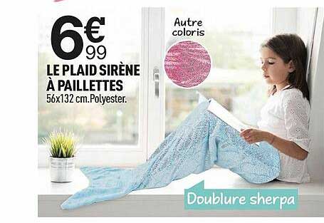Le Plaid Sirène à Paillettes