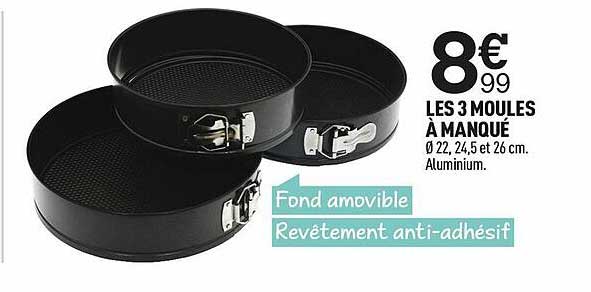 les 3 moules à manqué