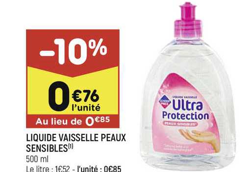 liquide vaisselle peaux sensibles