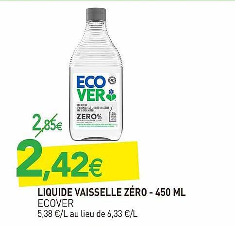 liquide vaisselle zéro - 450 ml écover