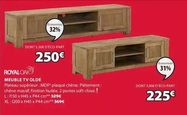 meuble tv olde royal oak
