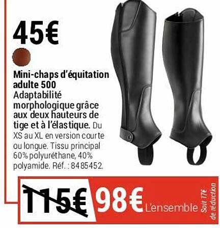 Mini-chaps D'équitation Adulte 500