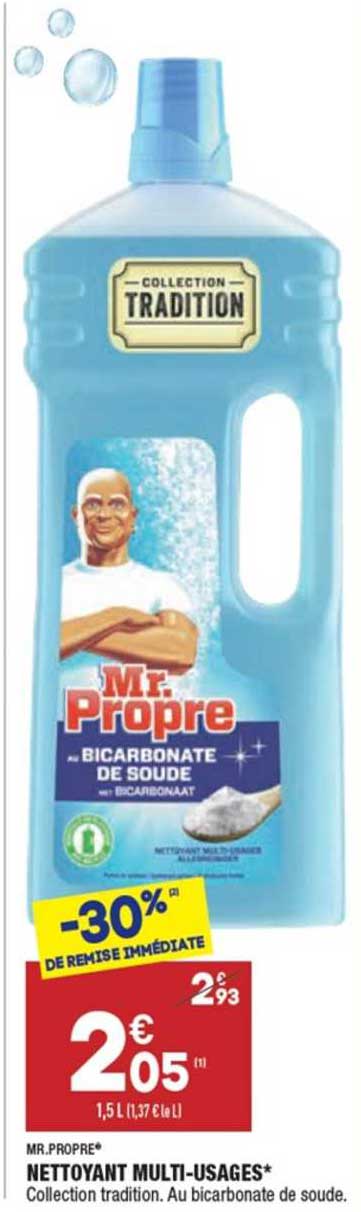mr propre nettoyant multi-usages -30% de remise immédiate