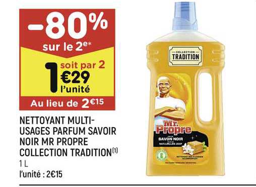 nettoyant multi-usages parfum savoir noir mr propre collection tradition