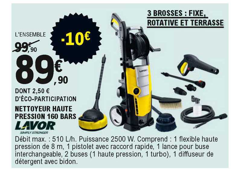 nettoyeur haute pression 160 bars lavor