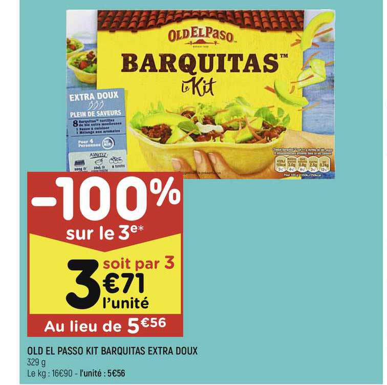 old el passo kit barquitas extra doux