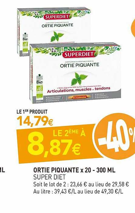 ortie piquante x20 - 300 ml super diet