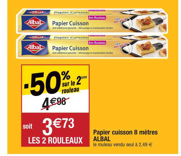 papier cuisson 8 mètres albal