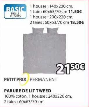 parure de lit tweed