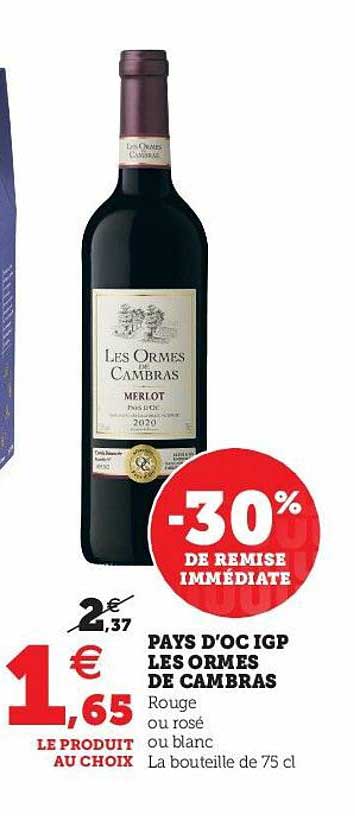 pays d'oc igp les ormes de cambras