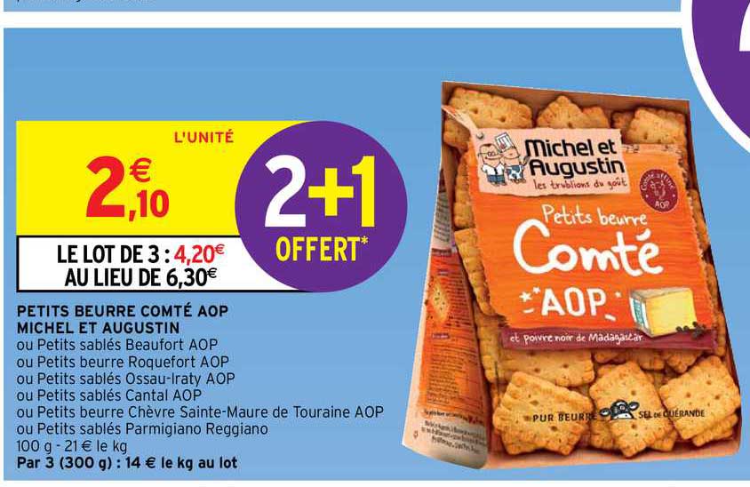 petits beurre compté aop michel et augustin