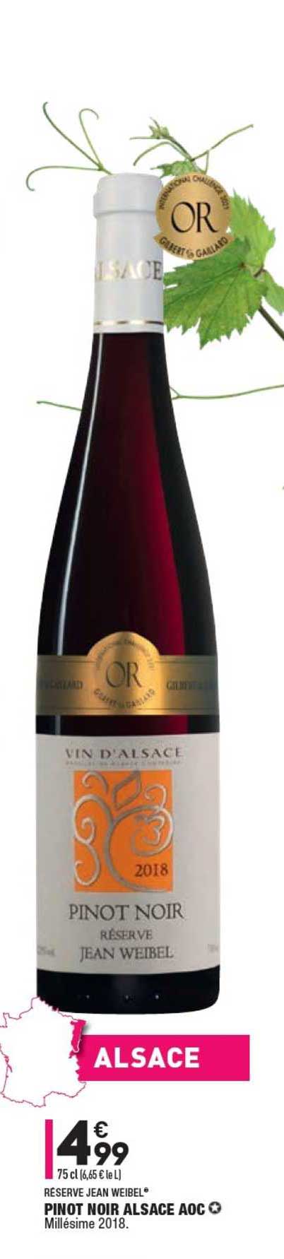 pinot noir alsace aoc réserve jean weibel