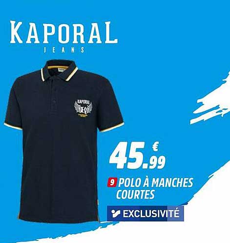 polo à manches courtes kaporal