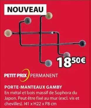 porte-manteaux gamby