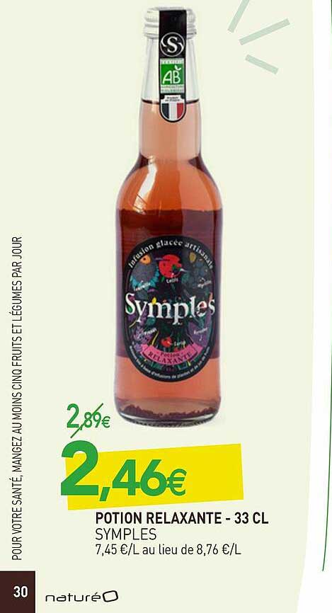 potion relaxante - 33 cl symples