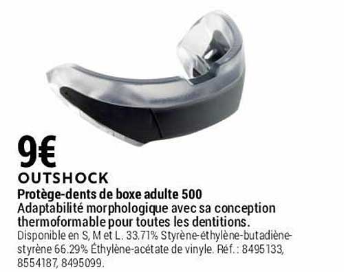 protège-dents de boxe adulte 500 outschock