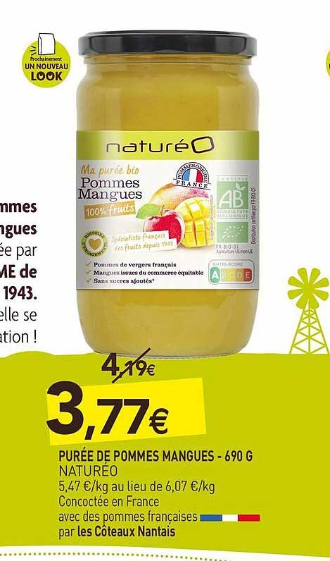 Purée De Pommes Mangues - 690 G