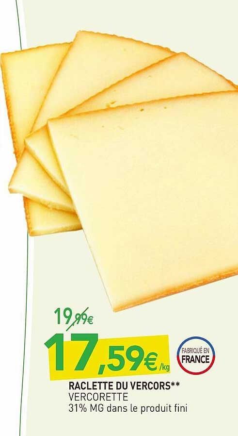 raclette du vercors vercorette