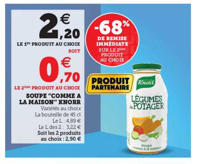 Soupe "comme à La Maison" Knorr