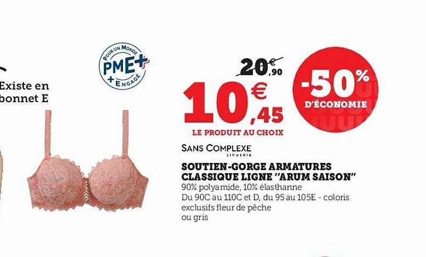 soutien-gorge armatures classique ligne "arum saison"