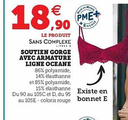 soutien gorge avec armature ligne océane sans complexe
