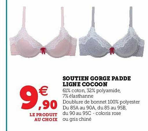 soutien gorge padde ligne cocoon