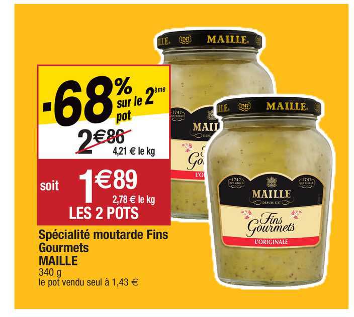 Spécialité Moutarde Fins Gourmets Maille