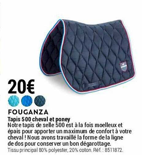 tapis 500 cheval et poney fouganza