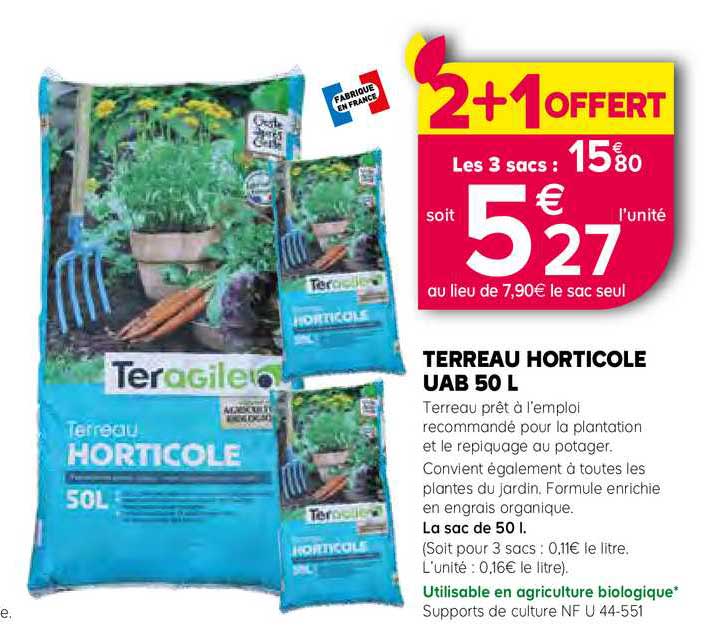 Terreau Horticole Uab 50 L