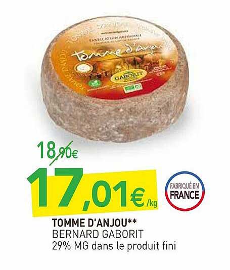 Tomme D'anjou Bernard Gaborit