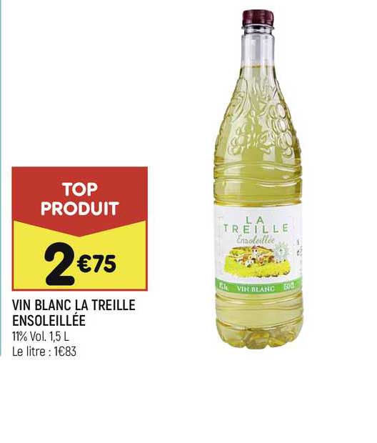 vin blanc la treille ensoleillée