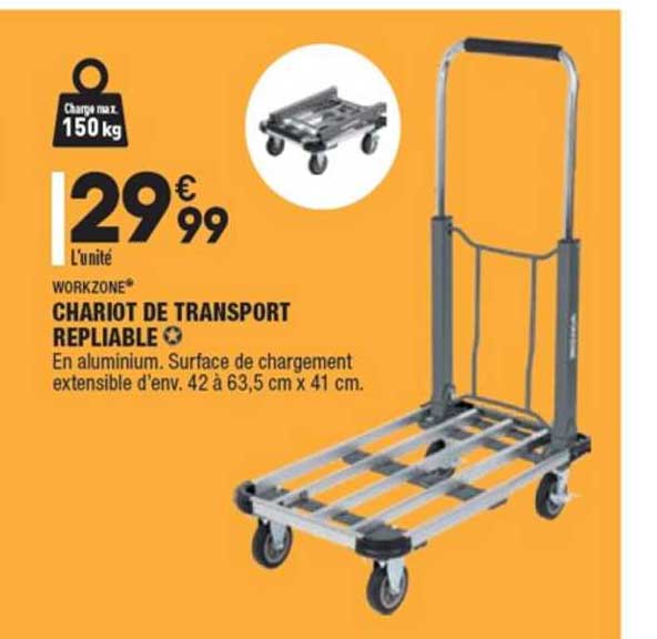 Workzone Chariot De Transport Repliable