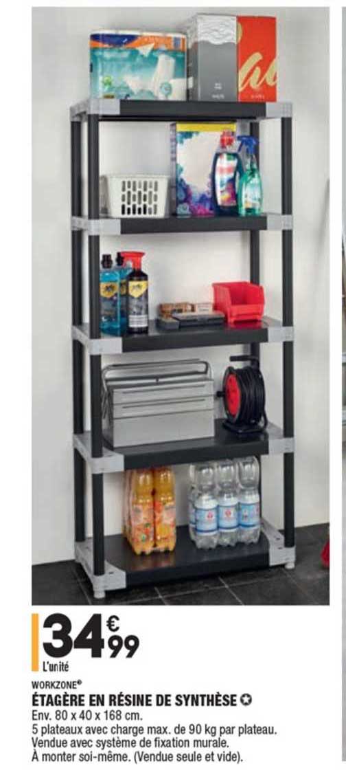 workzone étagère en résine de synthèse