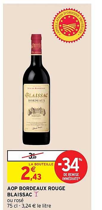 Aop Bordeaux Rouge Blaissac
