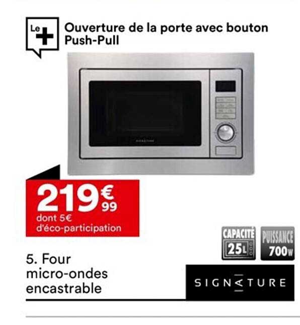 four micro-ondes encastrable signature
