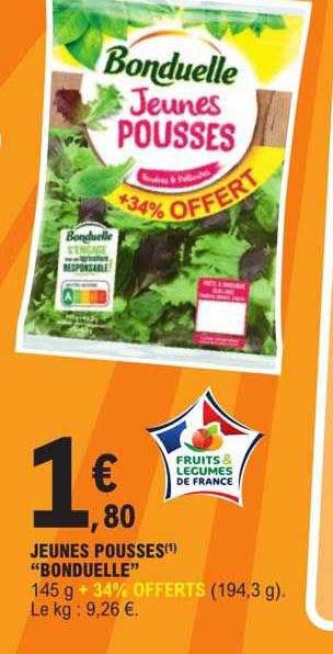 jeunes pousses "bonduelle"