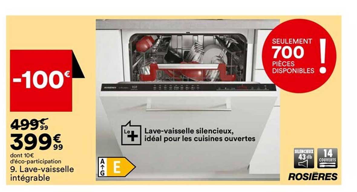 lave-vaisselle intégrable rosières