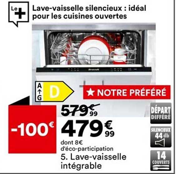 lave-vaisselle intégrable