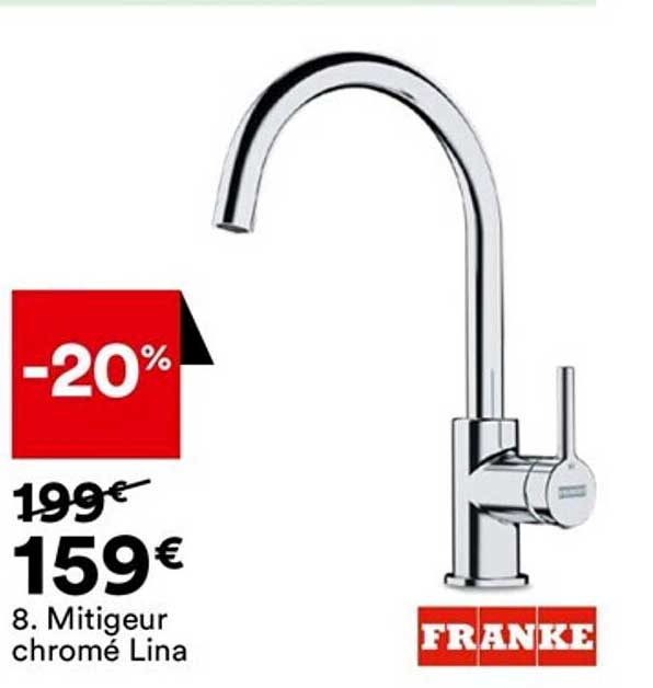 mitigeur chromé lina franke