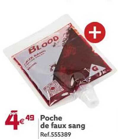 poche de faux sang