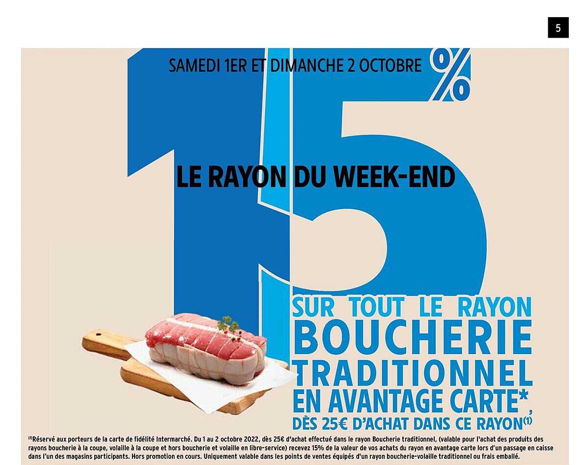 rayon boucherie traditionnel en avantage carte