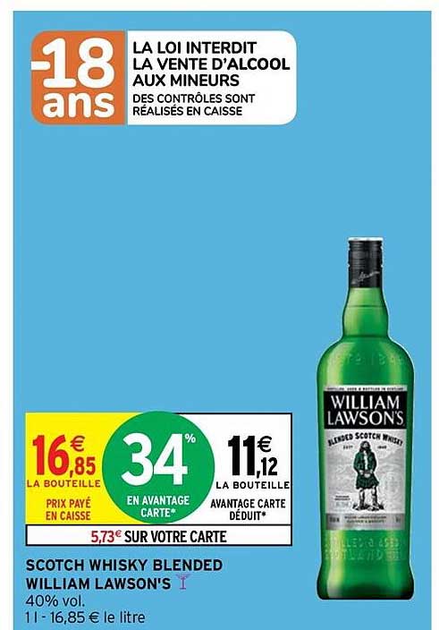 scotch whisky blended william lawson's