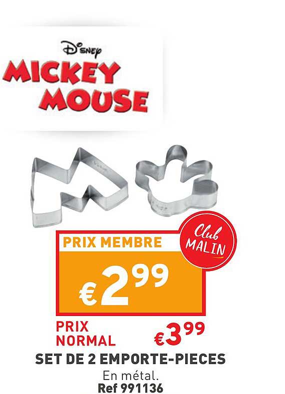 set de 2 emporte-pièces