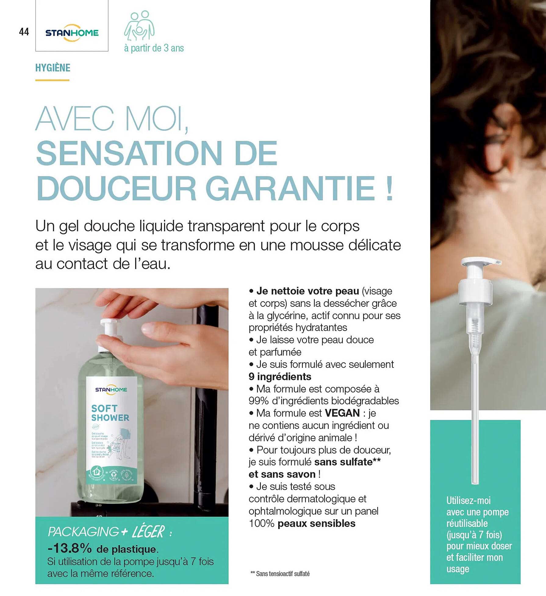 soft shower stanhome