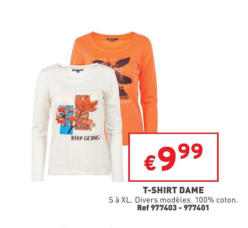t-shirt dame